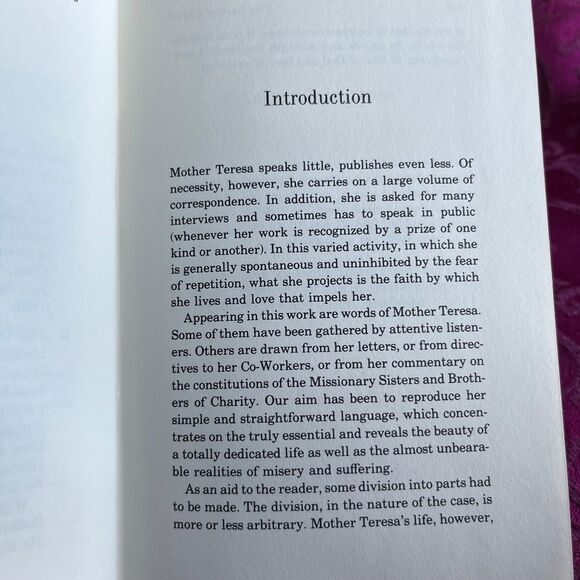 * 3 for $9 * 1982 The Love of Christ, Spiritual Counsels Mother Teresa. 1st Ed - Picture 5 of 12